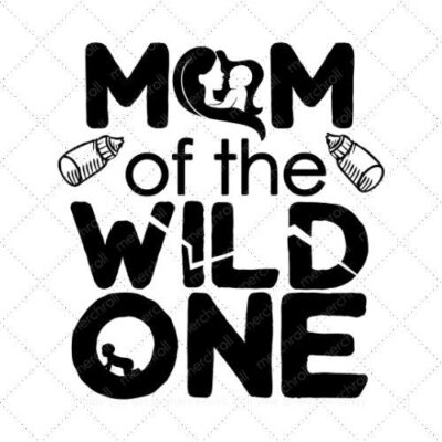 Mom of the wild one Mommy & Baby Matching Shirt Design Bundle SVG PNG EPS DXF AI Download