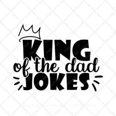 King Of The Dad Jokes Dad & Son Matching Shirt Design Bundle SVG PNG EPS DXF AI Download