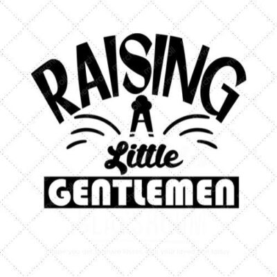 Raising a little gentlemen Mommy & Baby Matching Shirt Design Bundle SVG PNG EPS DXF AI Download