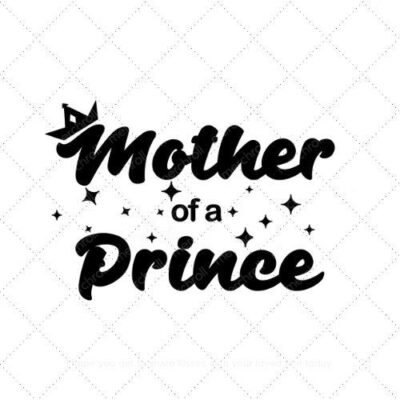 Mother of a prince Mommy & Baby Matching Shirt Design Bundle SVG PNG EPS DXF AI Download