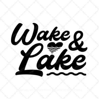 Wake and lake SVG PNG EPS DXF AI Download