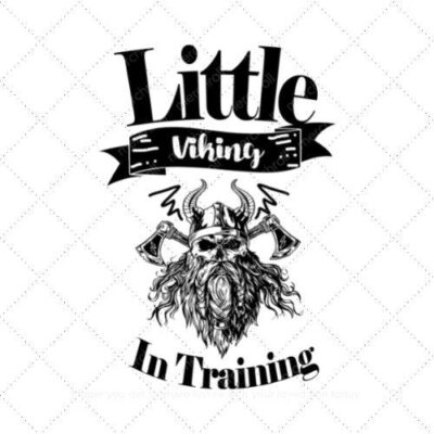 Little Viking In Training Dad & Son Matching Shirt Design Bundle SVG PNG EPS DXF AI Download