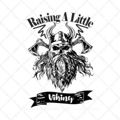 Raising A Little Viking Dad & Son Matching Shirt Design Bundle SVG PNG EPS DXF AI Download