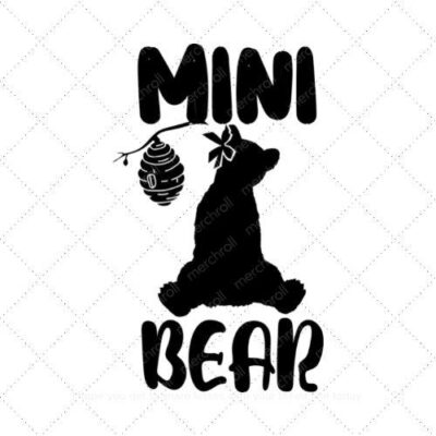 Mini Bear Daddy & Daughter Matching Shirt Design SVG PNG EPS DXF AI Download