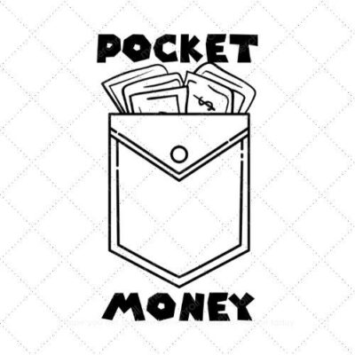 Pocket Money Dad & Son Matching Shirt Design Bundle SVG PNG EPS DXF AI Download