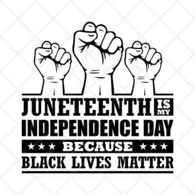 Juneteenth is my independence day because black lives matter SVG PNG EPS DXF AI Download