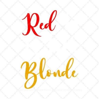 Red white and blonde SVG PNG EPS DXF AI Download