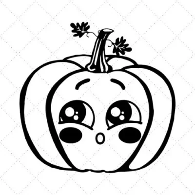 Cute Pumpkin SVG PNG EPS DXF AI Download