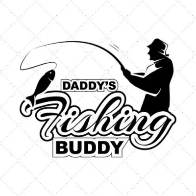 Daddy's Fishing Buddy SVG PNG EPS DXF AI Download