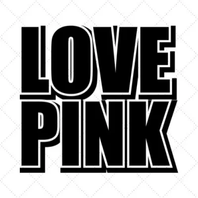 Love Pink SVG PNG EPS DXF AI Download
