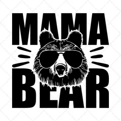 Mama Bear SVG PNG EPS DXF AI Download