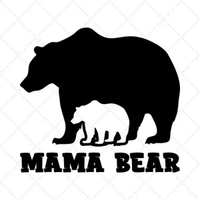 Mama Bear SVG PNG EPS DXF AI Download
