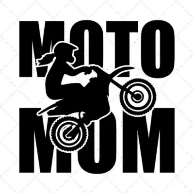 Moto Mom SVG PNG EPS DXF AI Download