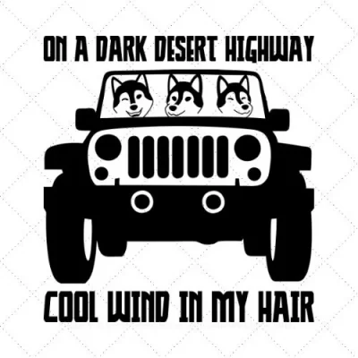 On A Dark Secret Highway Cool Wind In My Hair SVG PNG EPS DXF AI Download