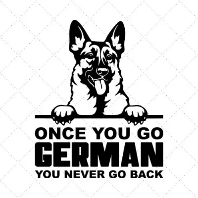 Once You Go German You Never Go Back SVG PNG EPS DXF AI Download