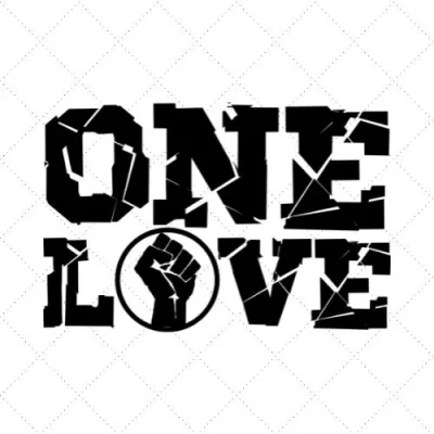 One Love SVG PNG EPS DXF AI Download