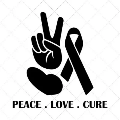 Peace Love Cure SVG PNG EPS DXF AI Download