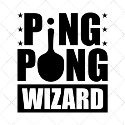 Pingpong Wizard SVG PNG EPS DXF AI Download