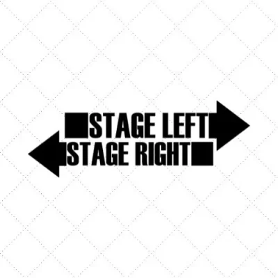 Stage Left Stage Right SVG PNG EPS DXF AI Download