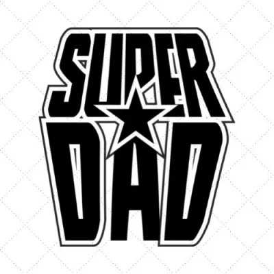 Super Dad SVG PNG EPS DXF AI Download