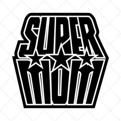 Super Mom SVG PNG EPS DXF AI Download