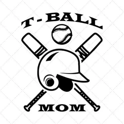 T-Ball Mom SVG PNG EPS DXF AI Download