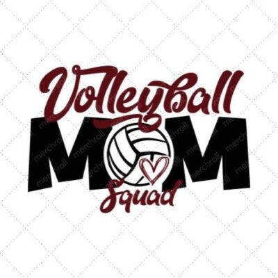 Volleyball Mom Squad SVG PNG EPS DXF AI Download