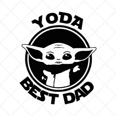 Yoda Best Dad SVG PNG EPS DXF AI Download