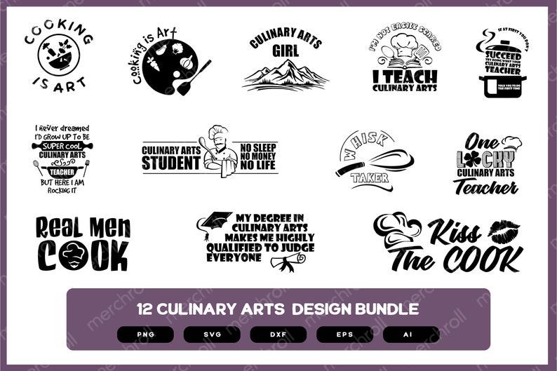 Culinary Arts Design Bundle | Culinary SVG | Culinary Shirt Design | Culinary Tshirt Design