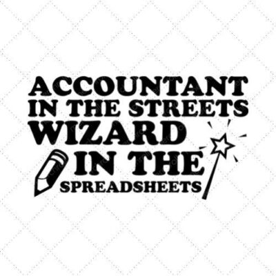 Accountant In The Streets Wizard In The Spreadsheet SVG PNG EPS DXF AI Download