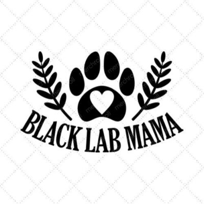 Black Lab Mama SVG PNG EPS DXF AI Download
