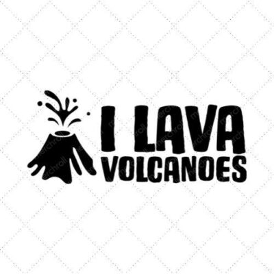I Love Volcanoes SVG PNG EPS DXF AI Download