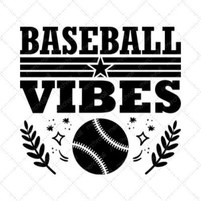 Baseball Vibes SVG PNG EPS DXF AI Download