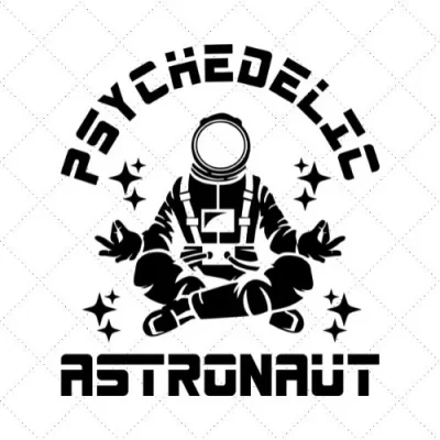 Psychedelic Astronaut SVG PNG EPS DXF AI Download