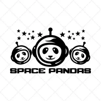 Space Pandas SVG PNG EPS DXF AI Download