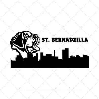 St. Bernardzilla SVG PNG EPS DXF AI Download