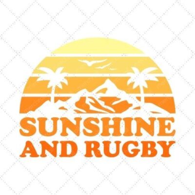 Sunshine And Rugby SVG PNG EPS DXF AI Download