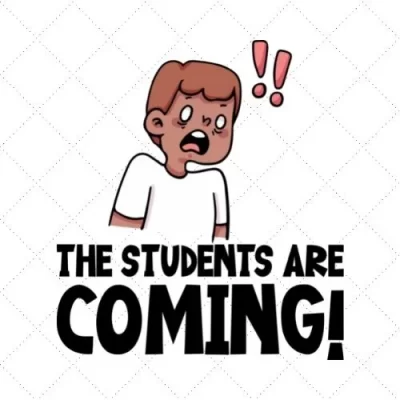 The Students Are Coming! SVG PNG EPS DXF AI Download