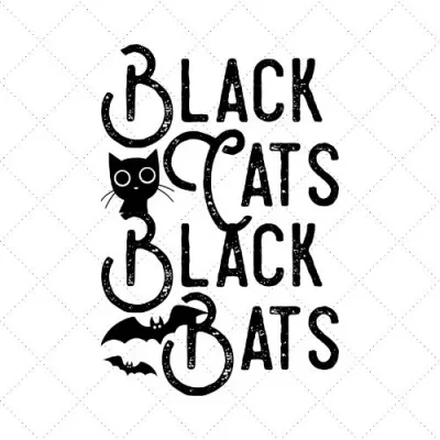 Black Cats Black Bats SVG PNG EPS DXF AI Download