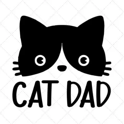 Cat Dad SVG PNG EPS DXF AI Download