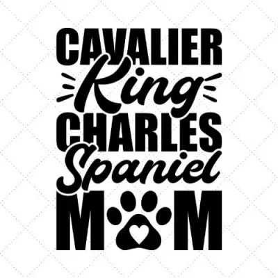 Cavalier King Charles Spaniel Mom SVG PNG EPS DXF AI Download