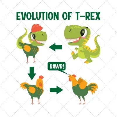 Evolution Of T-Rex SVG PNG EPS DXF AI Download