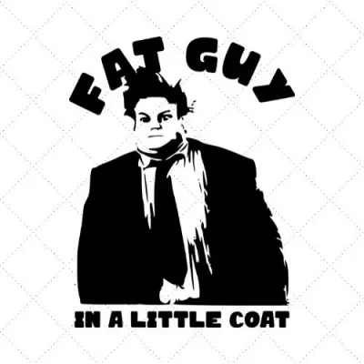 Fat Guy In A Little Coat SVG PNG EPS DXF AI Download