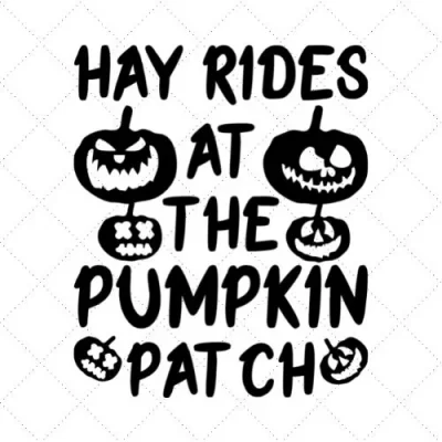 Hay Rides The Pumpkin Patch SVG PNG EPS DXF AI Download
