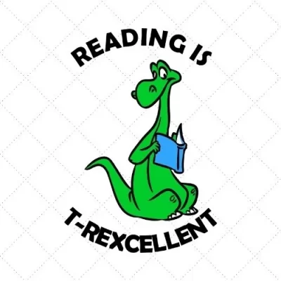 Reading Is T-Rexcellent SVG PNG EPS DXF AI Download