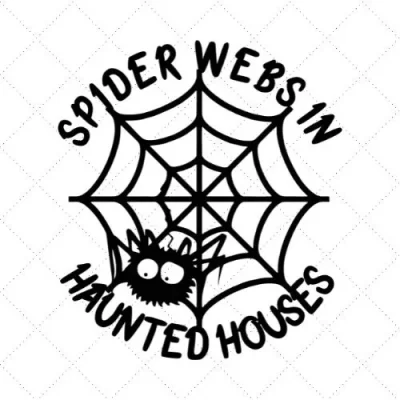 Spider Webs In Haunted Houses SVG PNG EPS DXF AI Download