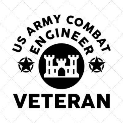 US Army Combat Engineer Veteran SVG PNG EPS DXF AI Download