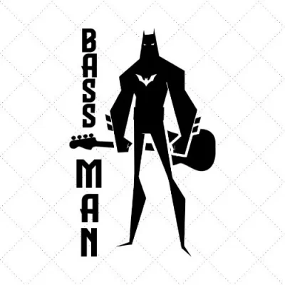 Bass Man SVG PNG EPS DXF AI Download