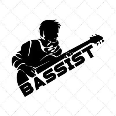 Bassist SVG PNG EPS DXF AI Download