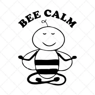 Bee Calm SVG PNG EPS DXF AI Download